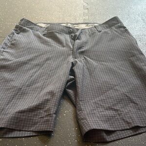 Hogan Men's Charcoal Checkered Shorts